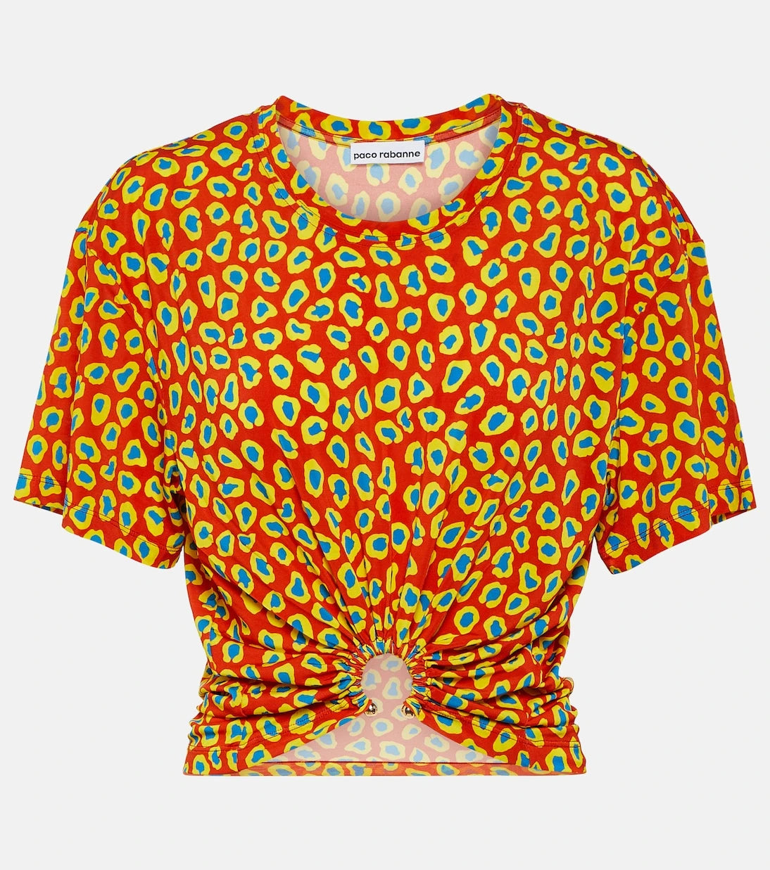 Rabanne - Second Skin leopard-print top