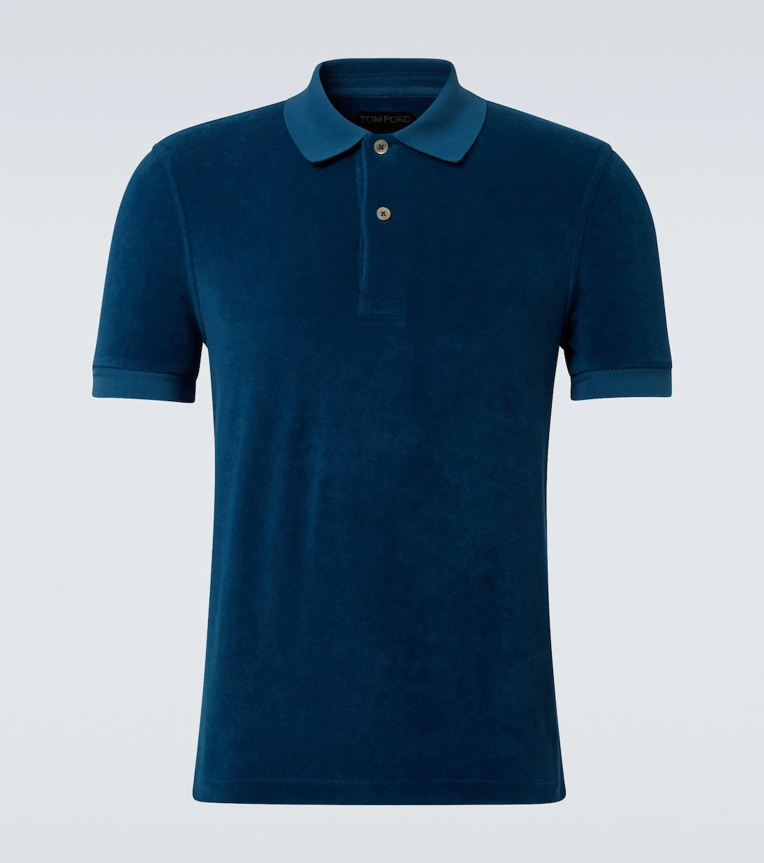 Tom Ford - Cotton-blend velvet polo shirt