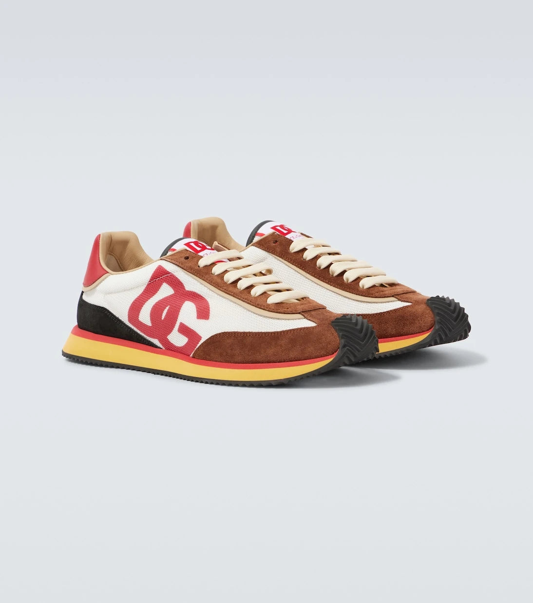 Dolce&Gabbana - حذاء سنيكرز DG Runner بحواف من جلد الشمواه
