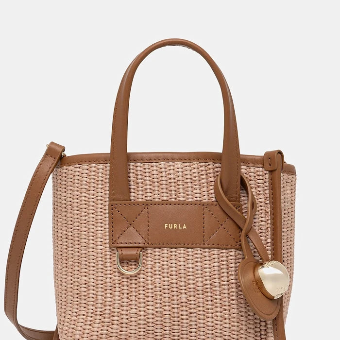 Furla örgü kumaştan kadın crossbody çanta Divide It Mini Tote