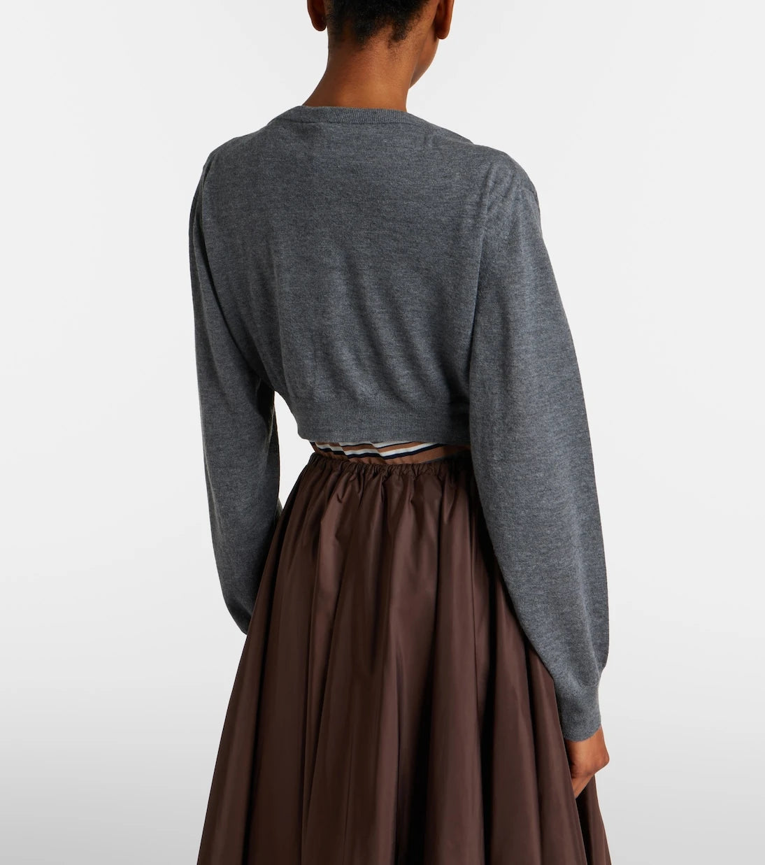 Prada - Cropped cashmere cardigan