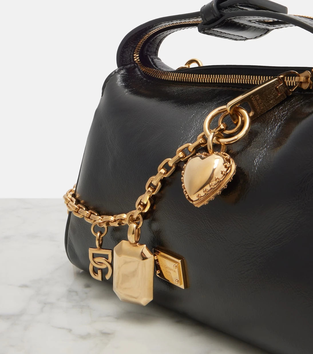 Dolce&Gabbana - Vittoria Small leather top-handle bag