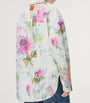 White Denim Floral Overshirt