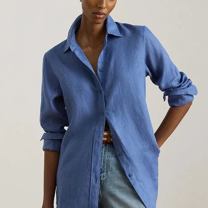 Lauren Ralph Lauren kadın keten gömlek