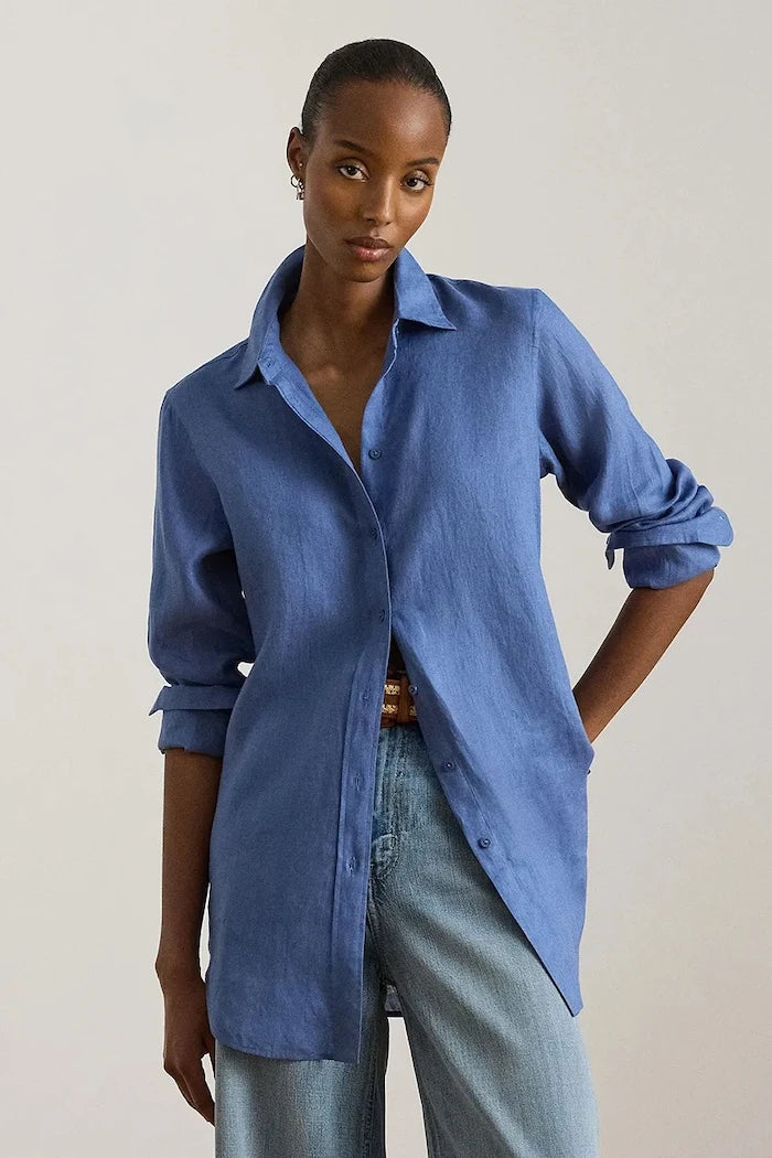 Lauren Ralph Lauren kadın keten gömlek