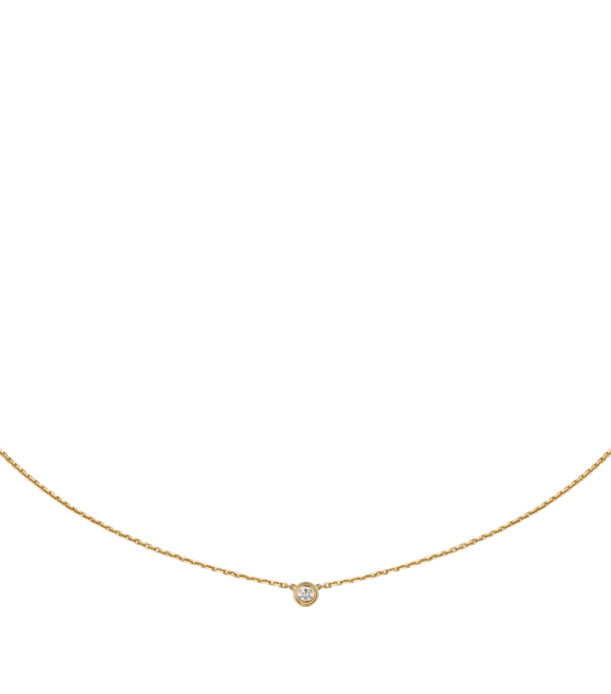 Extra-Small Yellow Gold and Diamond Cartier d'Amour Necklace