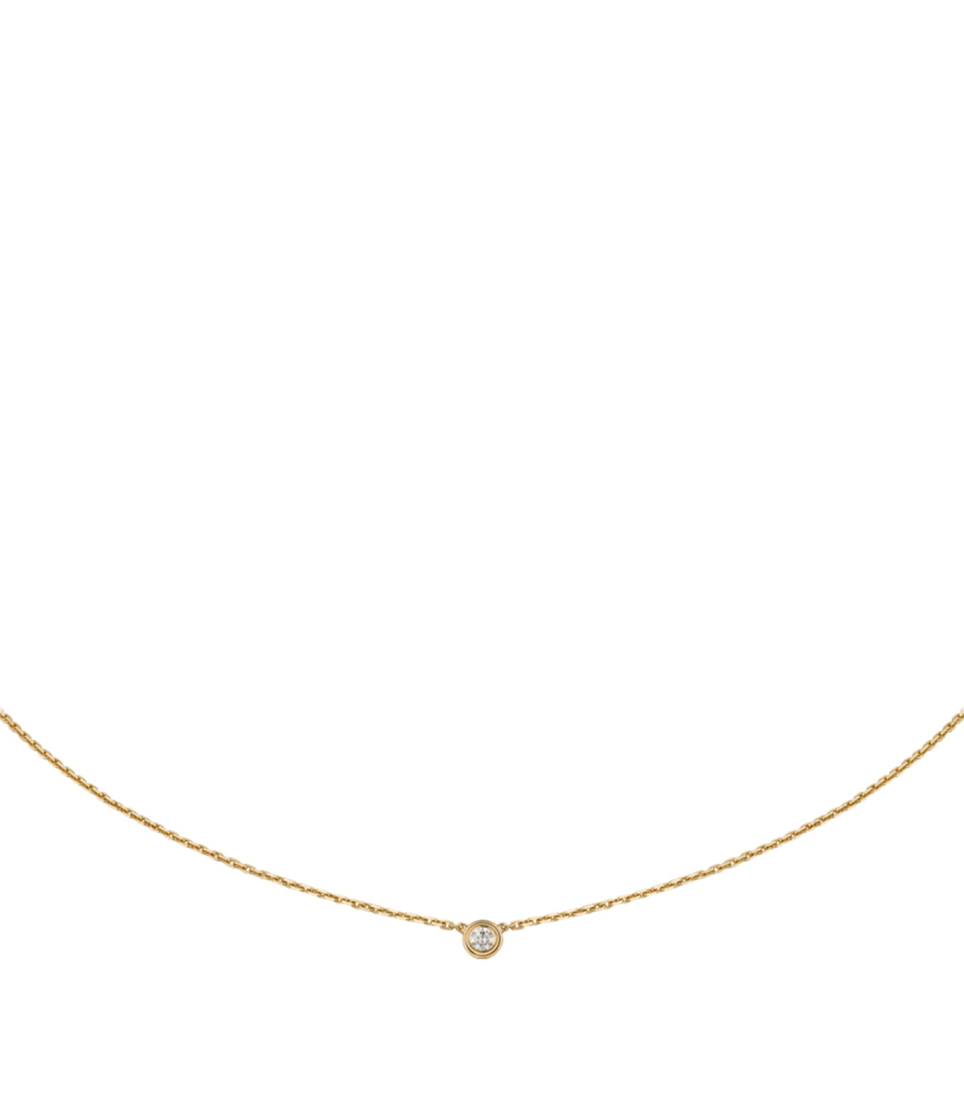 Extra-Small Yellow Gold and Diamond Cartier d'Amour Necklace