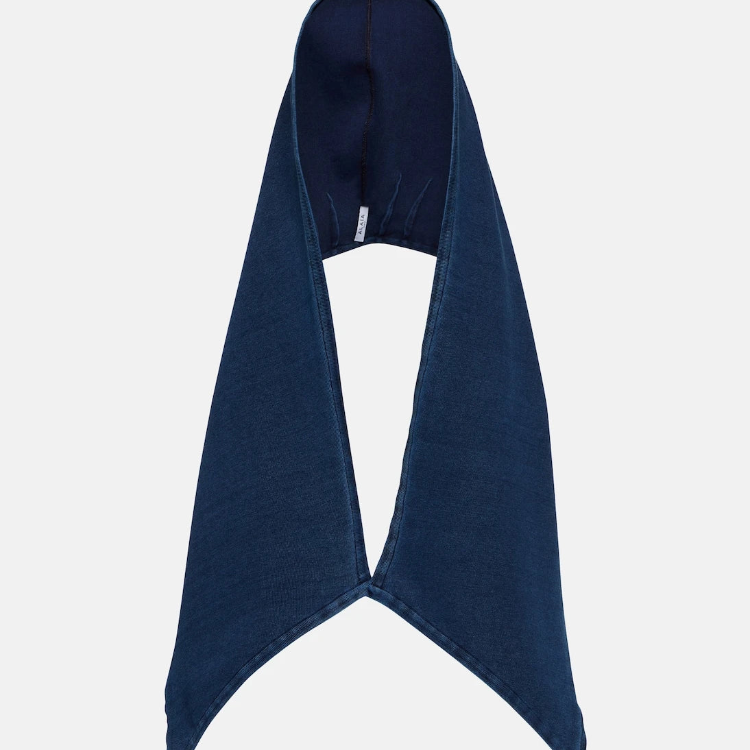 Alaïa - Denim knit hood