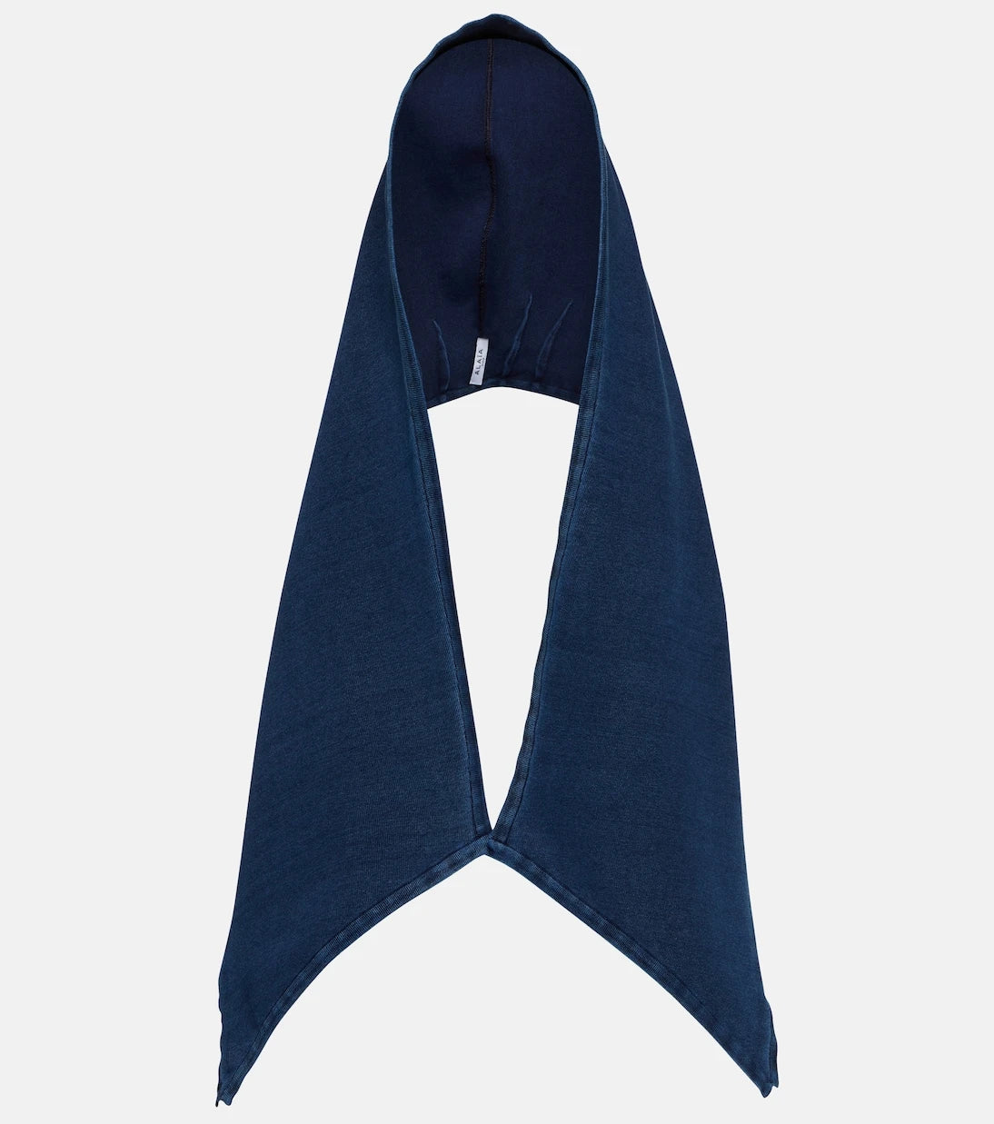 Alaïa - Denim knit hood