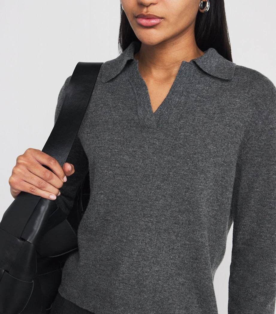 Grey Virgin Wool-Cashmere Moxa Sweater