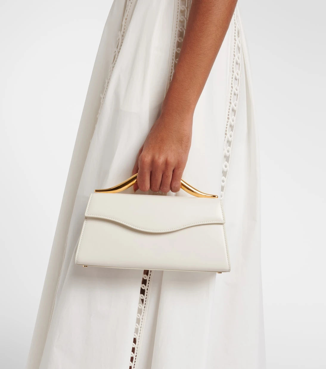 Elie Saab - Petit Wave leather top-handle bag