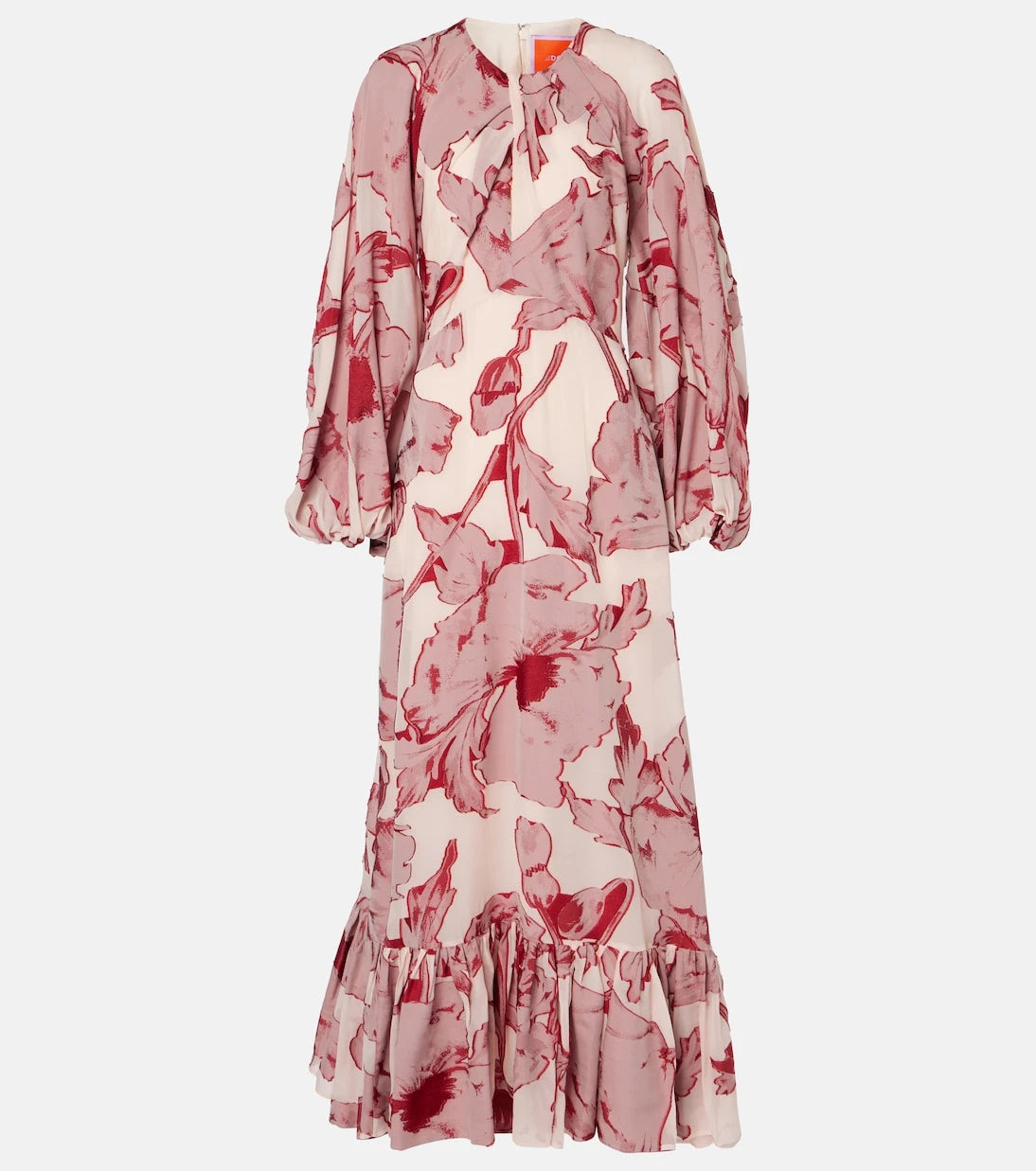 La DoubleJ - Eve-Ning floral silk-blend gown