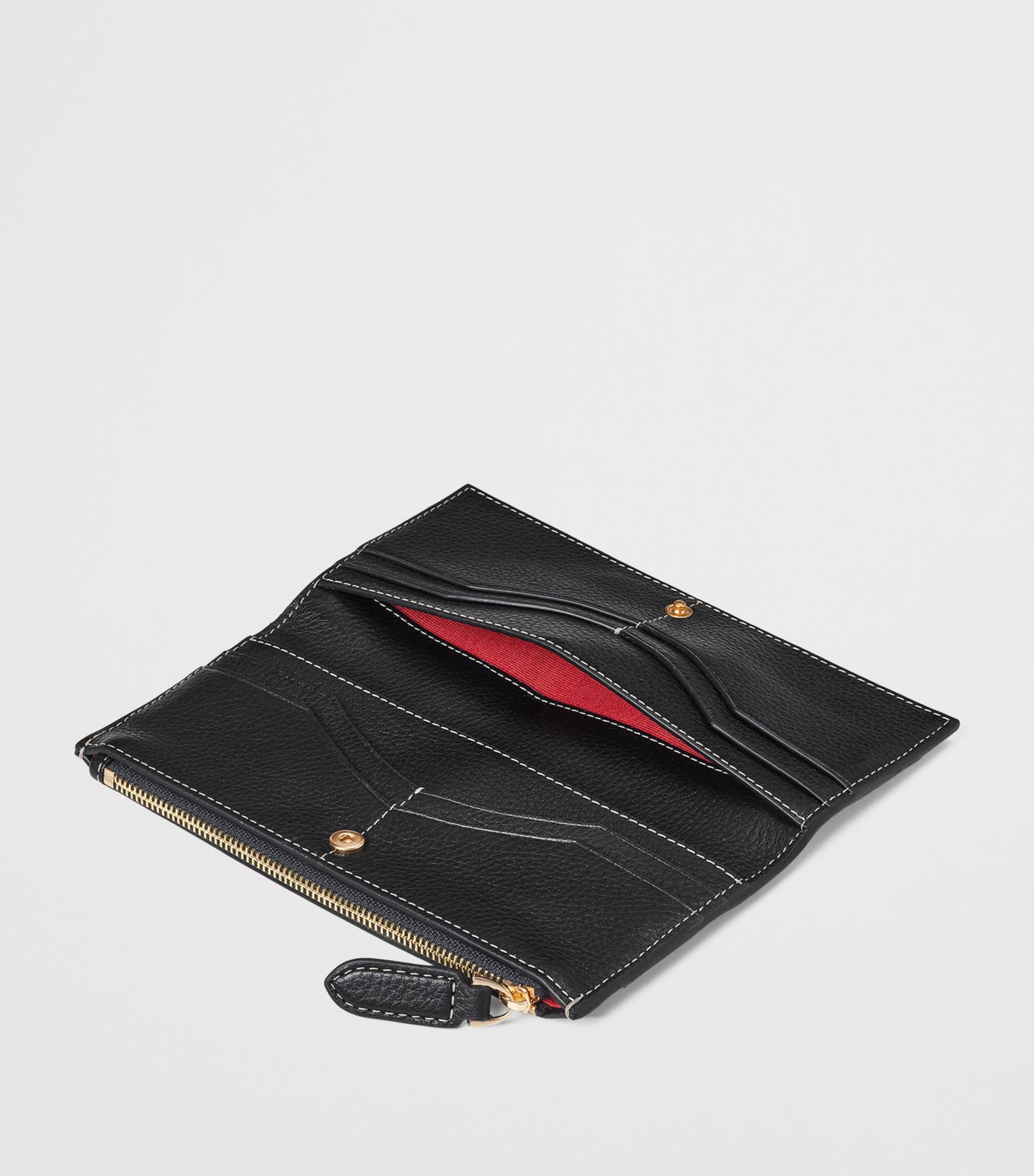 Black Large Leather Hudson Purse