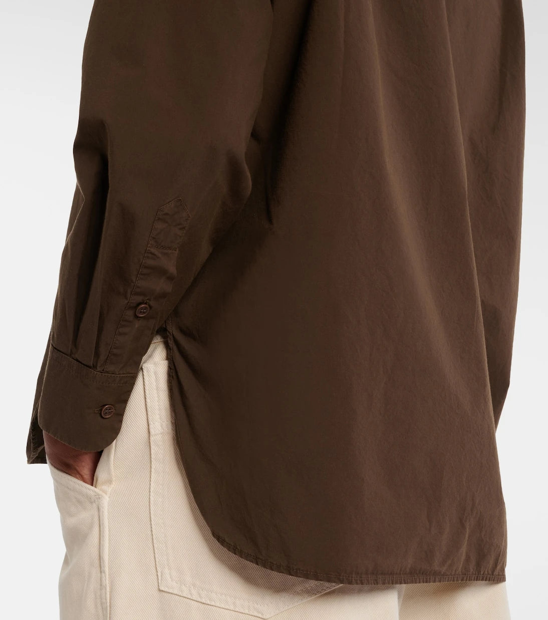 Nili Lotan - Amante cotton poplin shirt