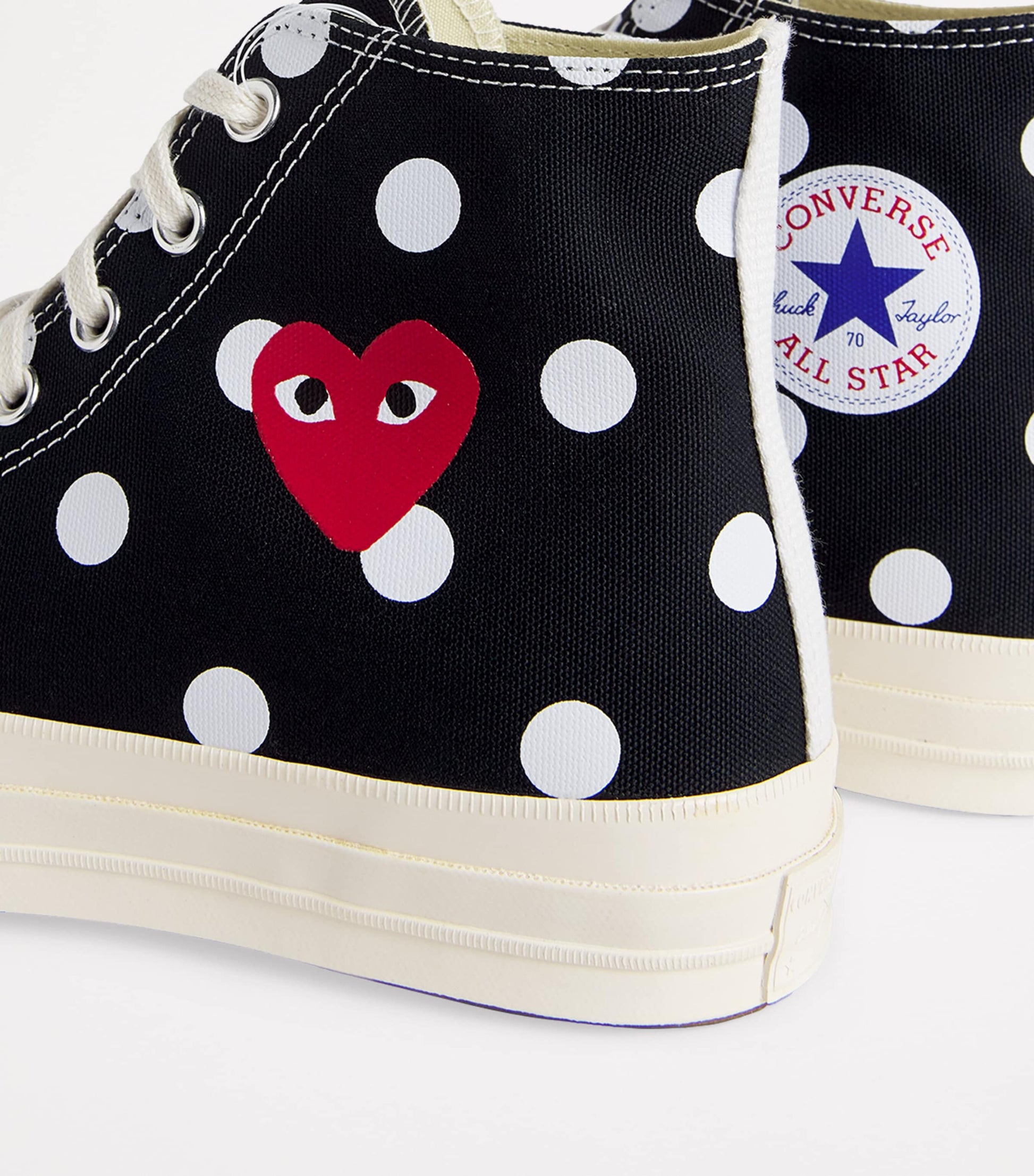 Comme Des Garçons Play x Converse Polka Dot Heart Chuck Taylor All Star '70 High-Top Sneakers