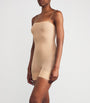 Sheer Seamless Strapless Shorts Bodysuit CLAY