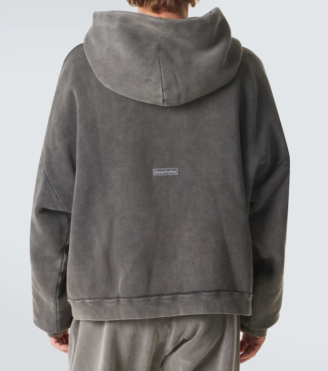 Acne Studios - سويت شيرت بقبعة قطني باهت