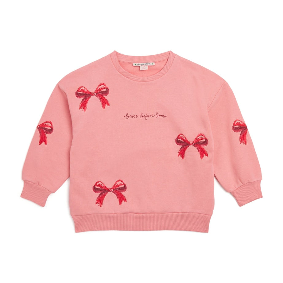 Organic Cotton-Blend Bow Lou Sweatshirt (5-10 Years)
