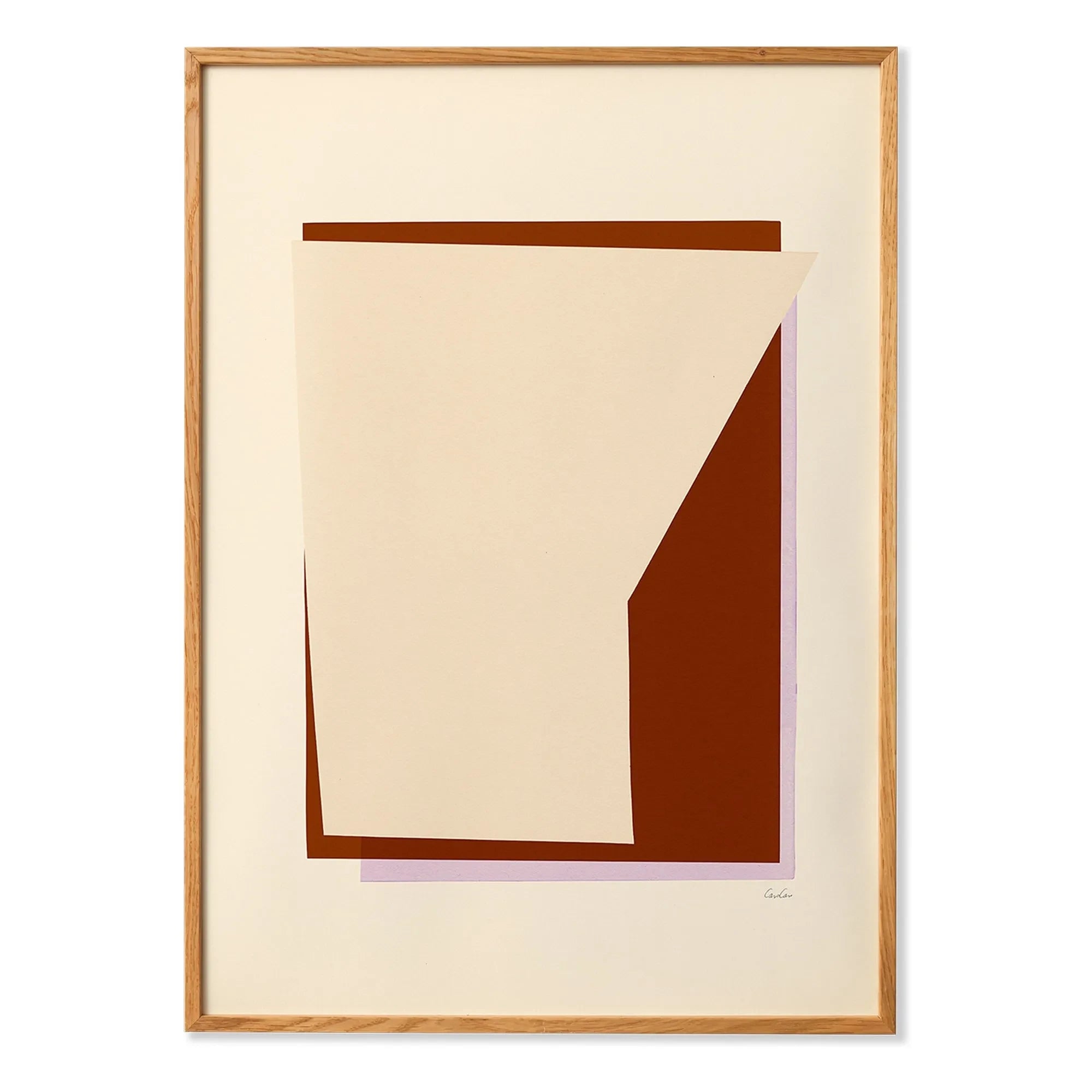 Paper Collective - Layered 01 poster, Karolina Székely | Red