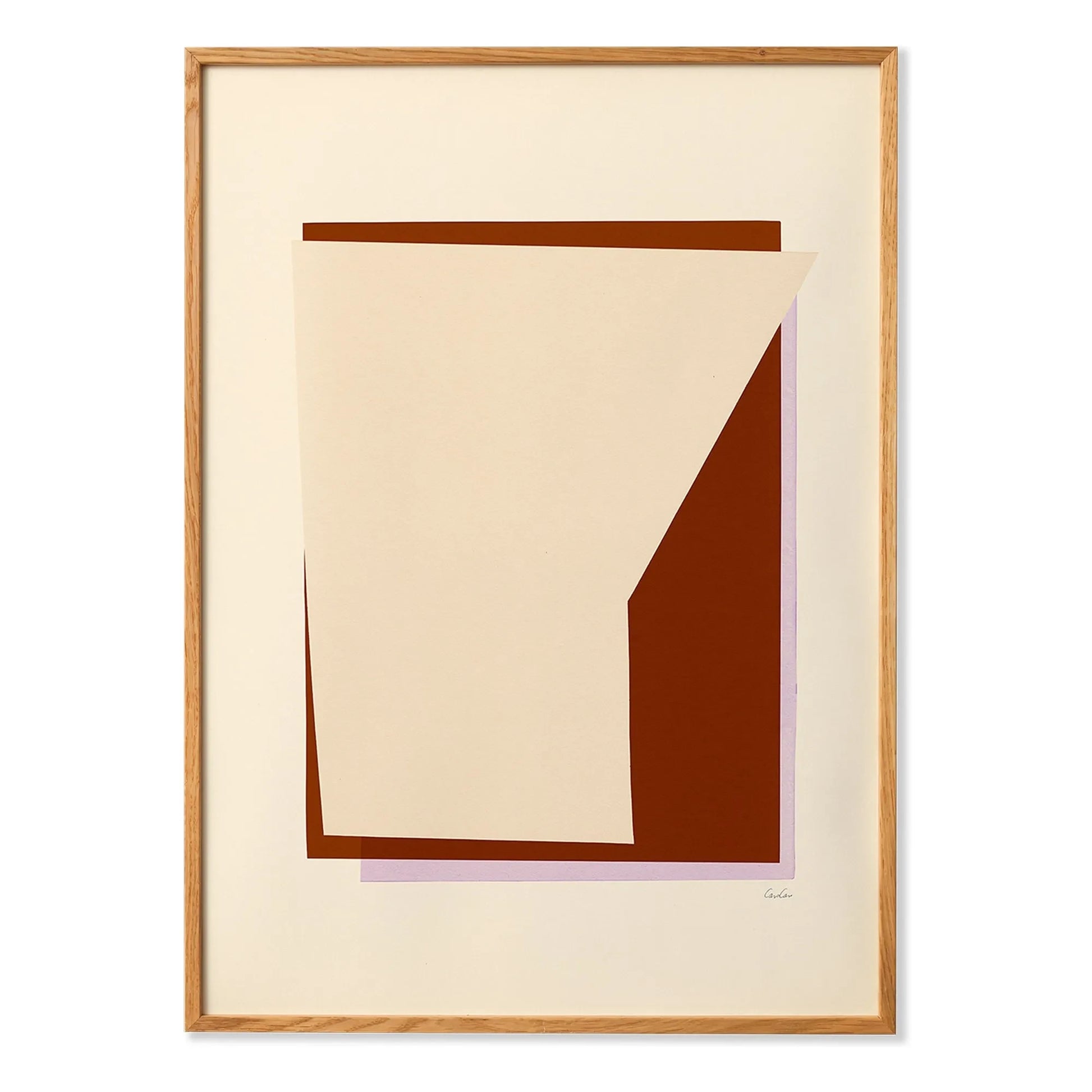 Paper Collective - Layered 01 poster, Karolina Székely | Red