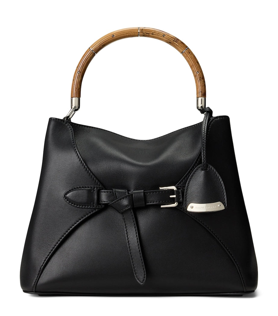 Black Calfskin The Ralph Top-Handle Bag