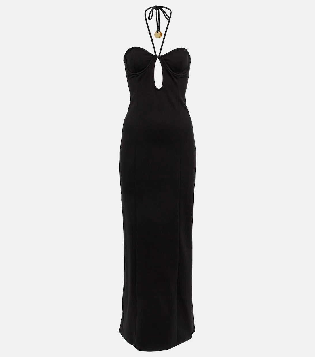 Staud - Bardot halterneck cutout midi dress