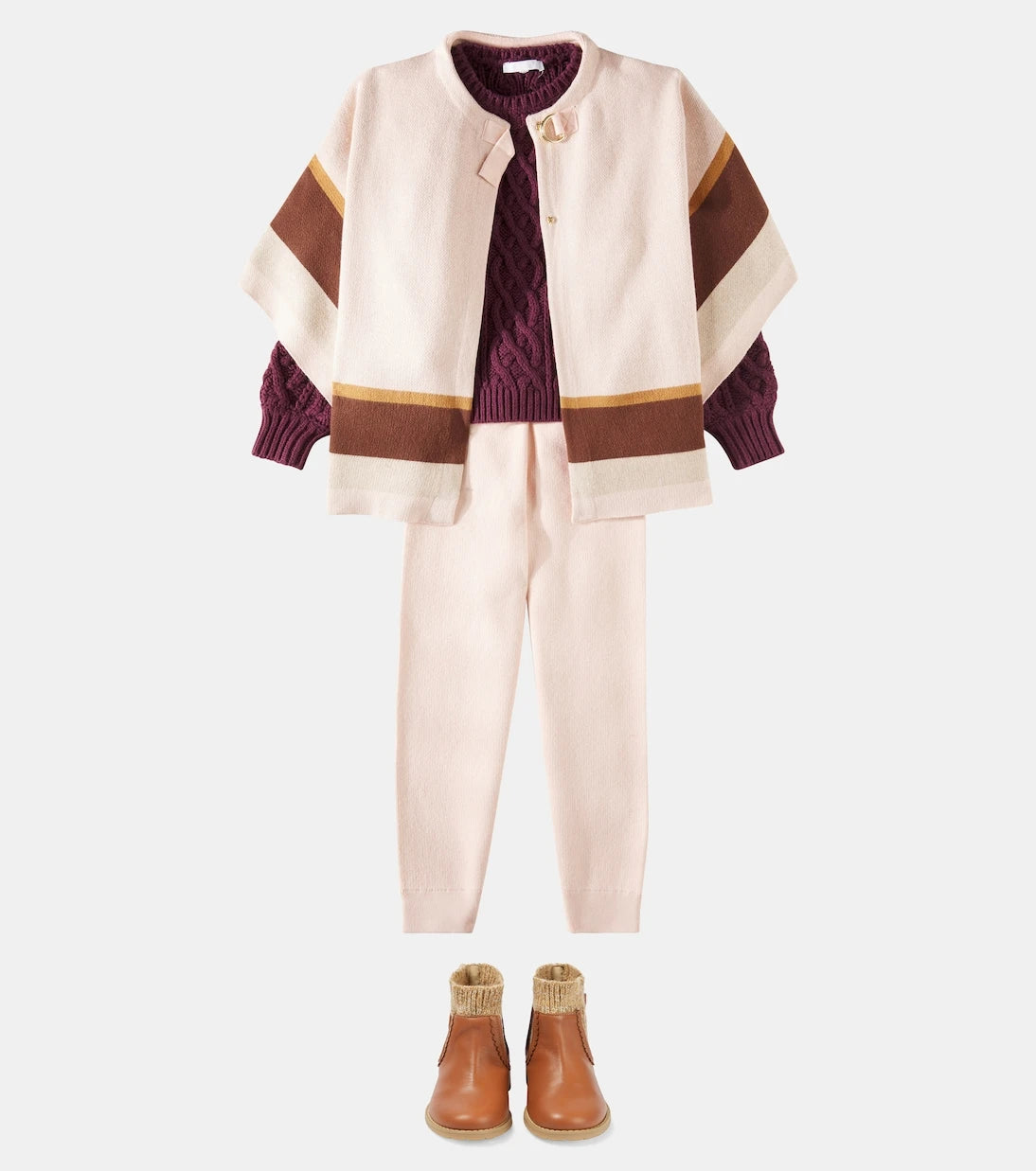 Chloé Kids - كاب من القطن والصوف
