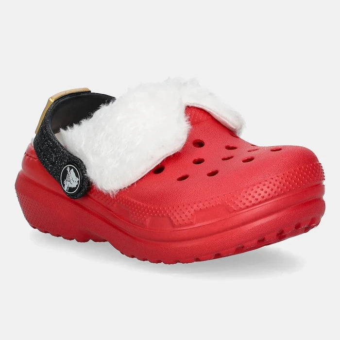 Детски чехли Crocs CLASSIC LINED SANTA CLOG