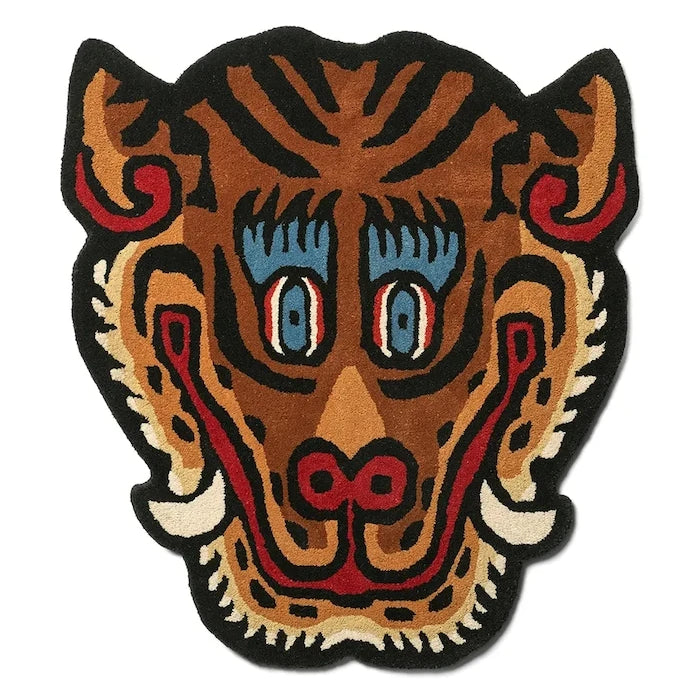 Вълнен килим Bongusta Tiger Face 92 x 100 cm