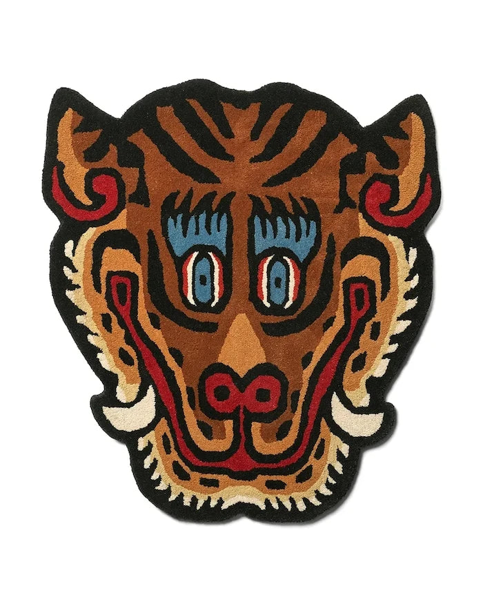 Bongusta Tiger Face Yün Halı 92 x 100 cm