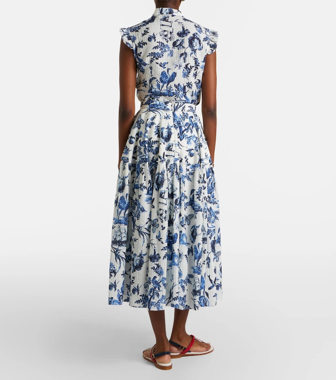 Erdem - Floral jacquard midi skirt