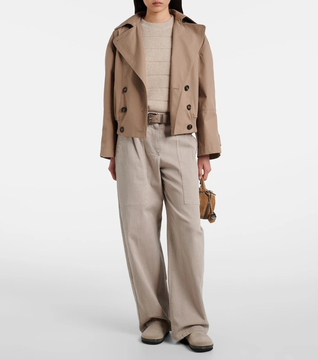 Brunello Cucinelli - Monili suede clogs