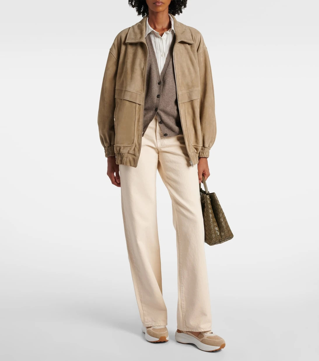 Tod's - Leather-trimmed sneakers