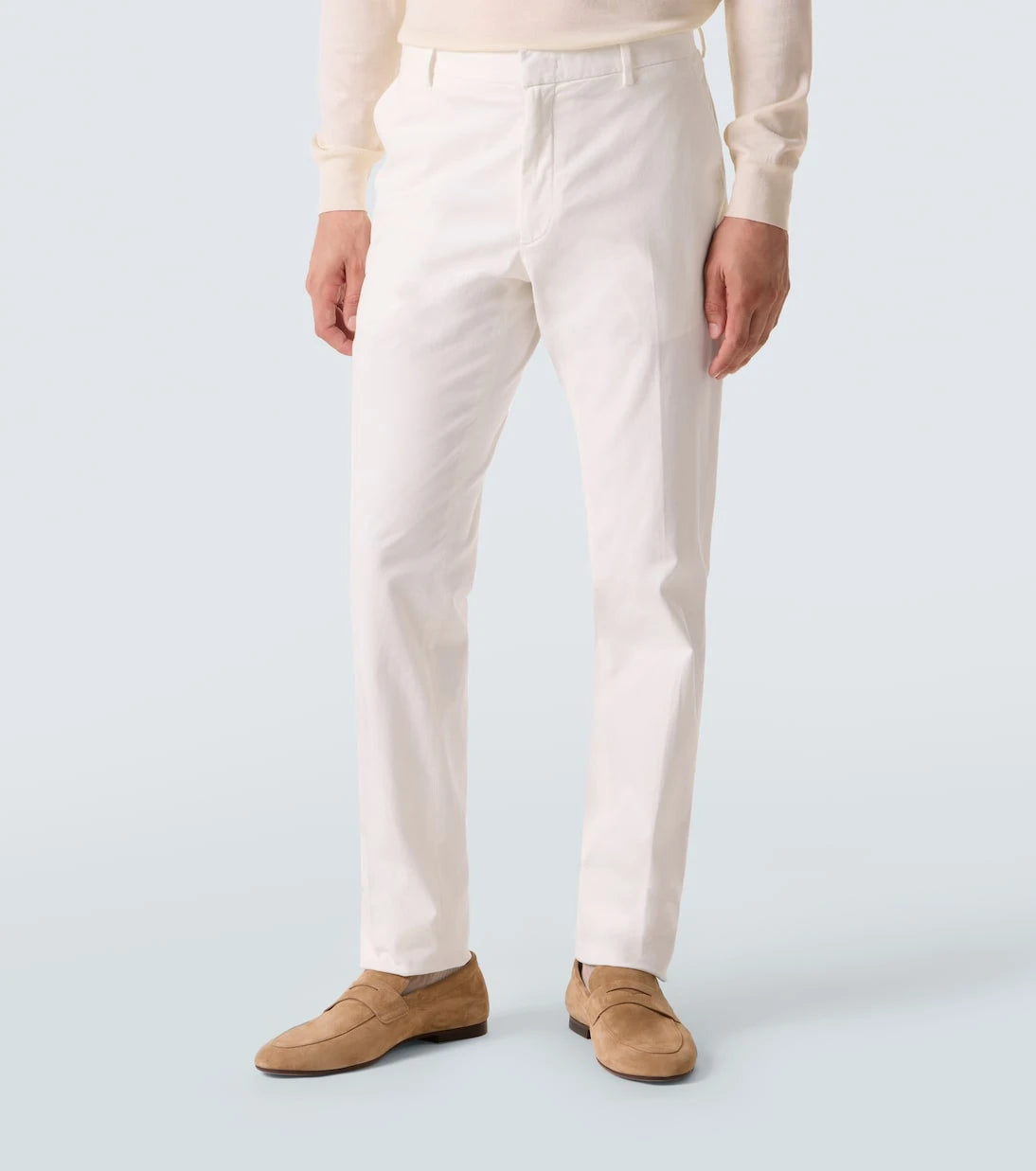 Zegna - Cotton-blend slim pants