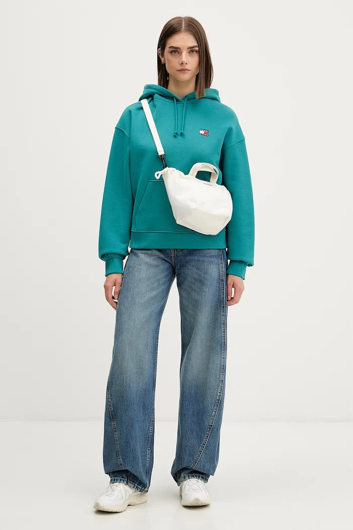 Tommy Jeans Kapüşonlu Kadın Pamuklu Sweatshirt