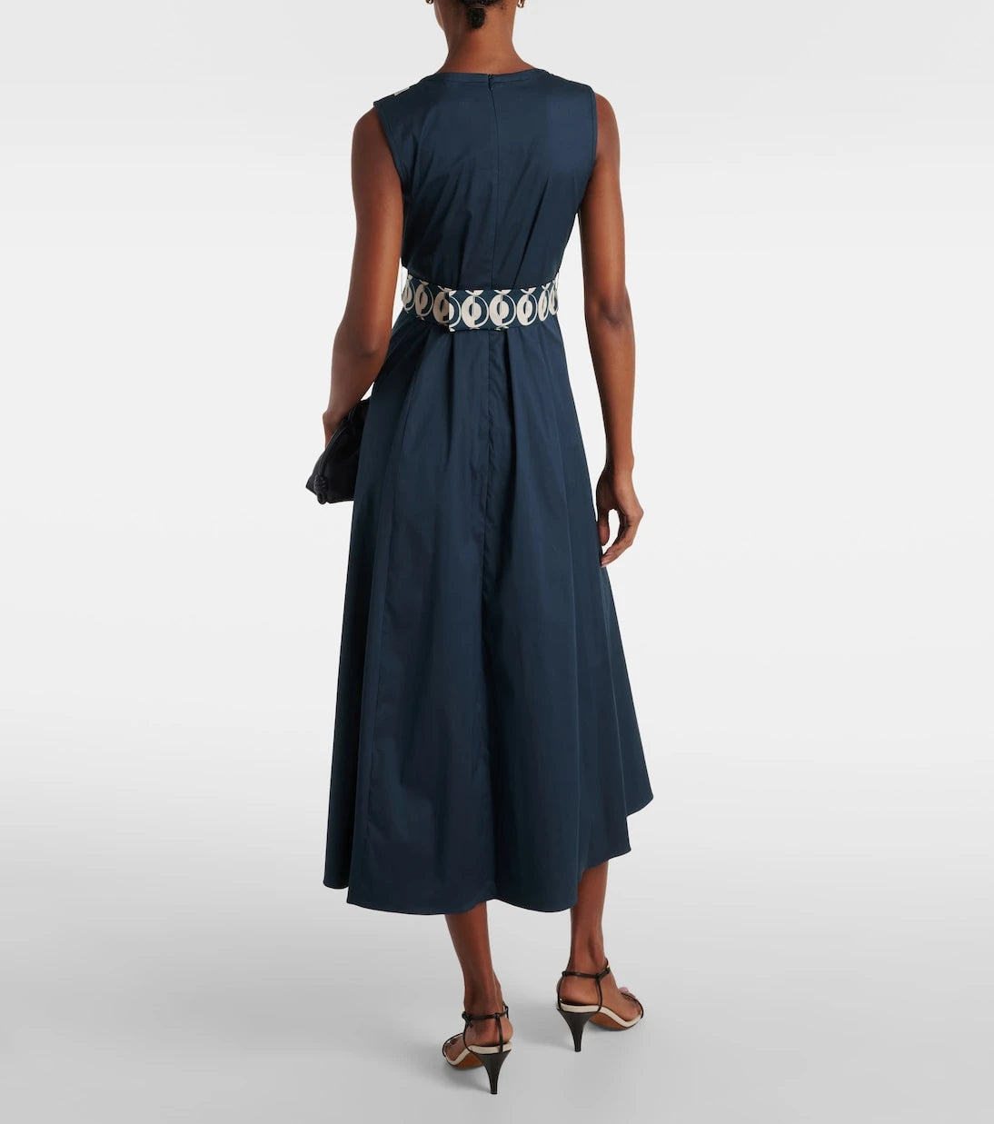 'S Max Mara - Preston cotton-blend poplin midi dress