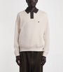 Emporio Armani Multi Virgin-Wool Logo Polo Sweater