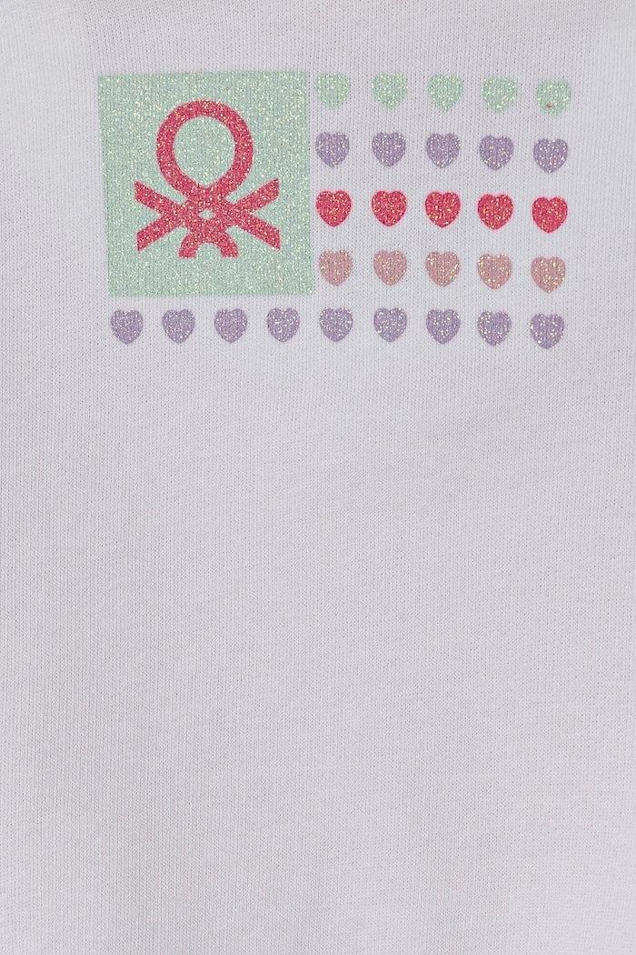 United Colors of Benetton Çocuk Pamuklu Sweatshirt