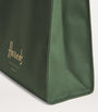 Green Medium Cotton Logo Tote Bag