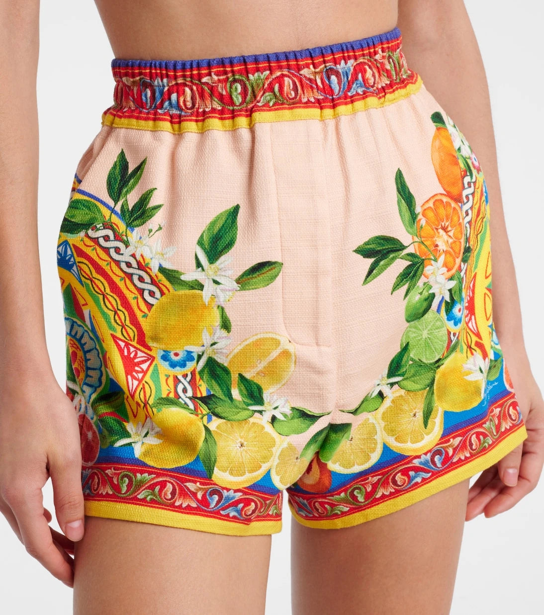 Dolce&Gabbana - Taormina printed cotton-blend shorts