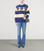 Valentino Garavani Blue Virgin Wool Panther Sweater