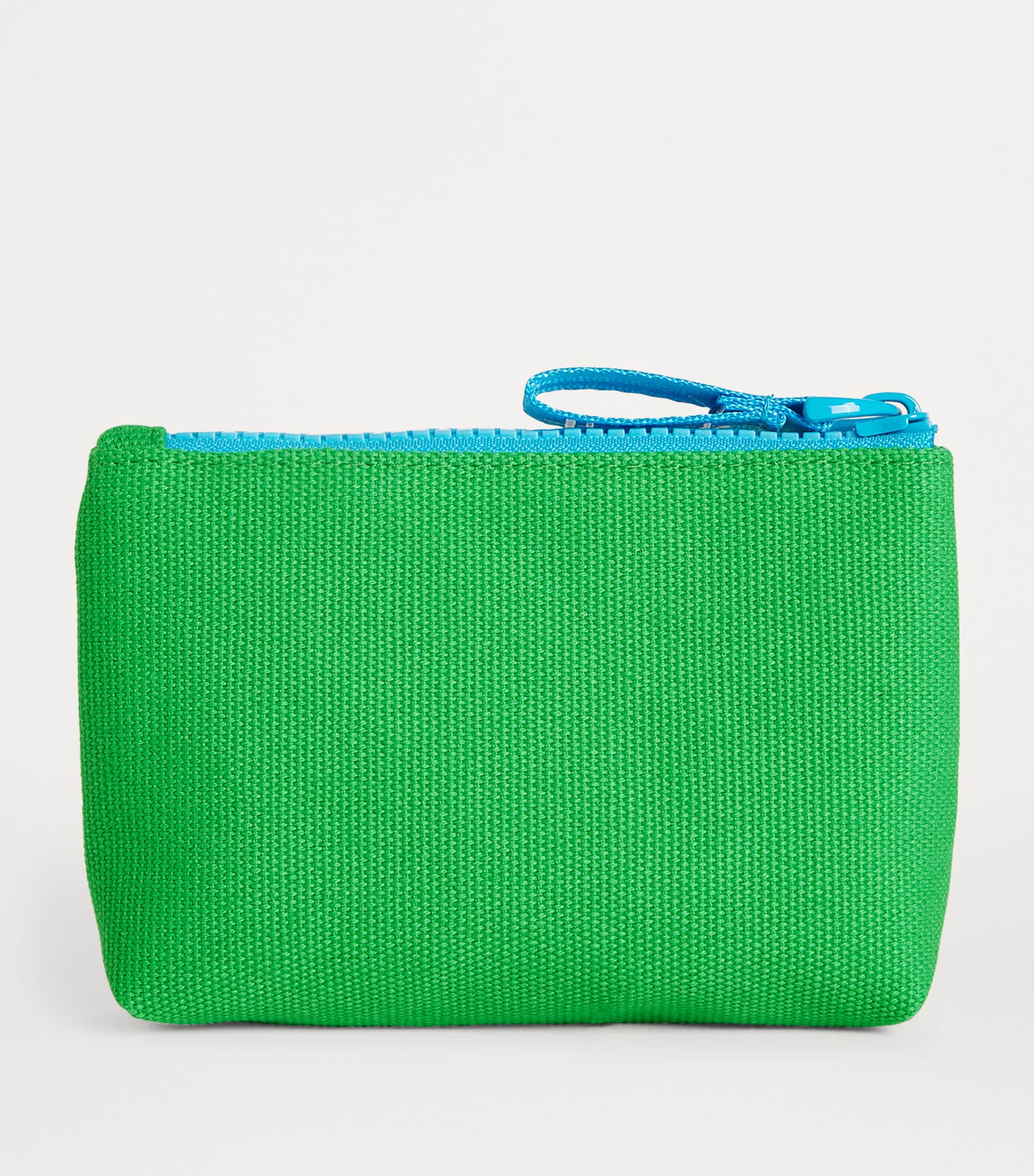 Green Cotton Logo Coin Purse