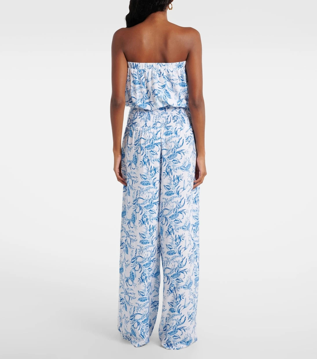 Melissa Odabash - Naomi strapless cotton jumpsuit