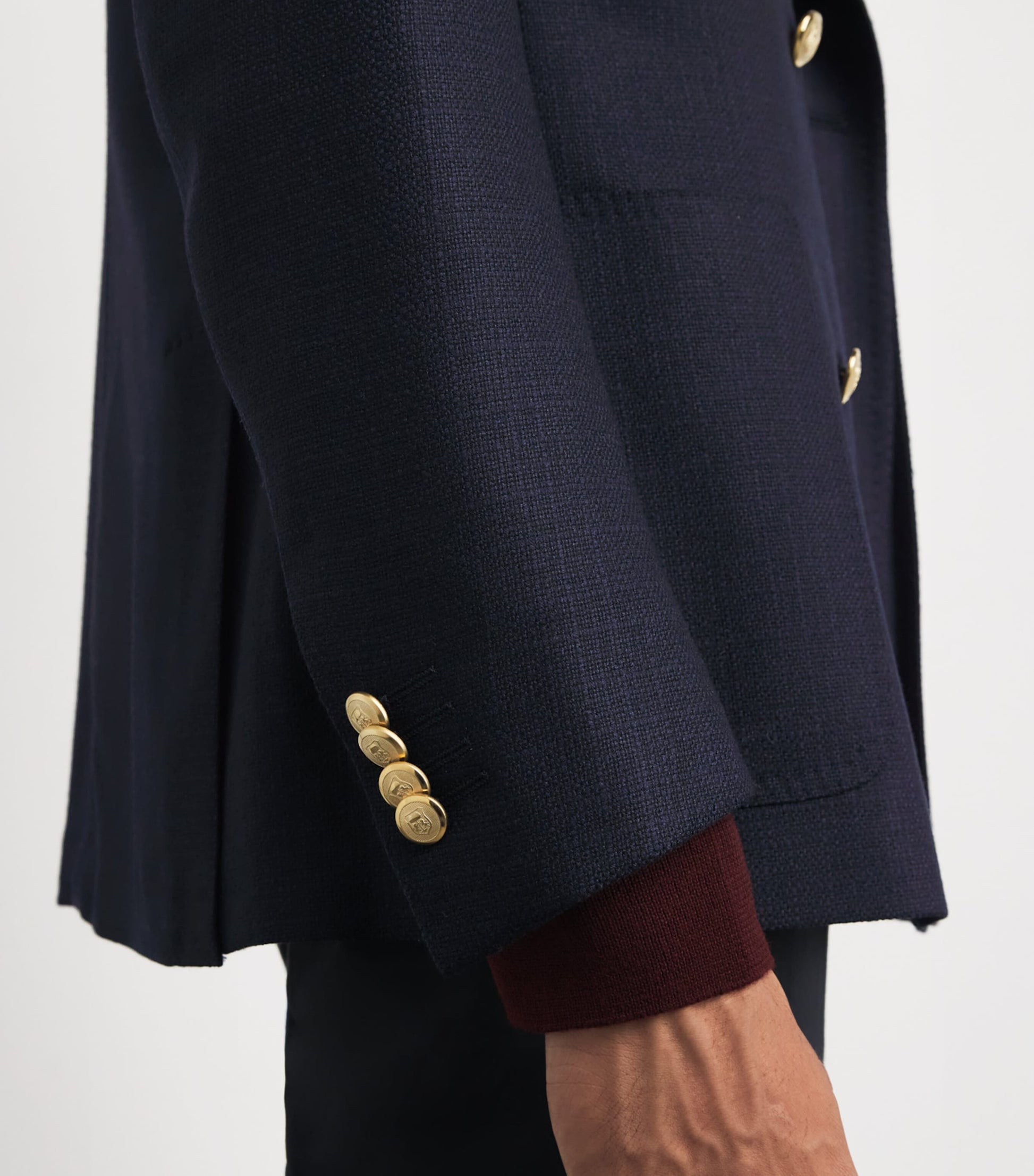 Virgin Wool Double-Breasted Blazer