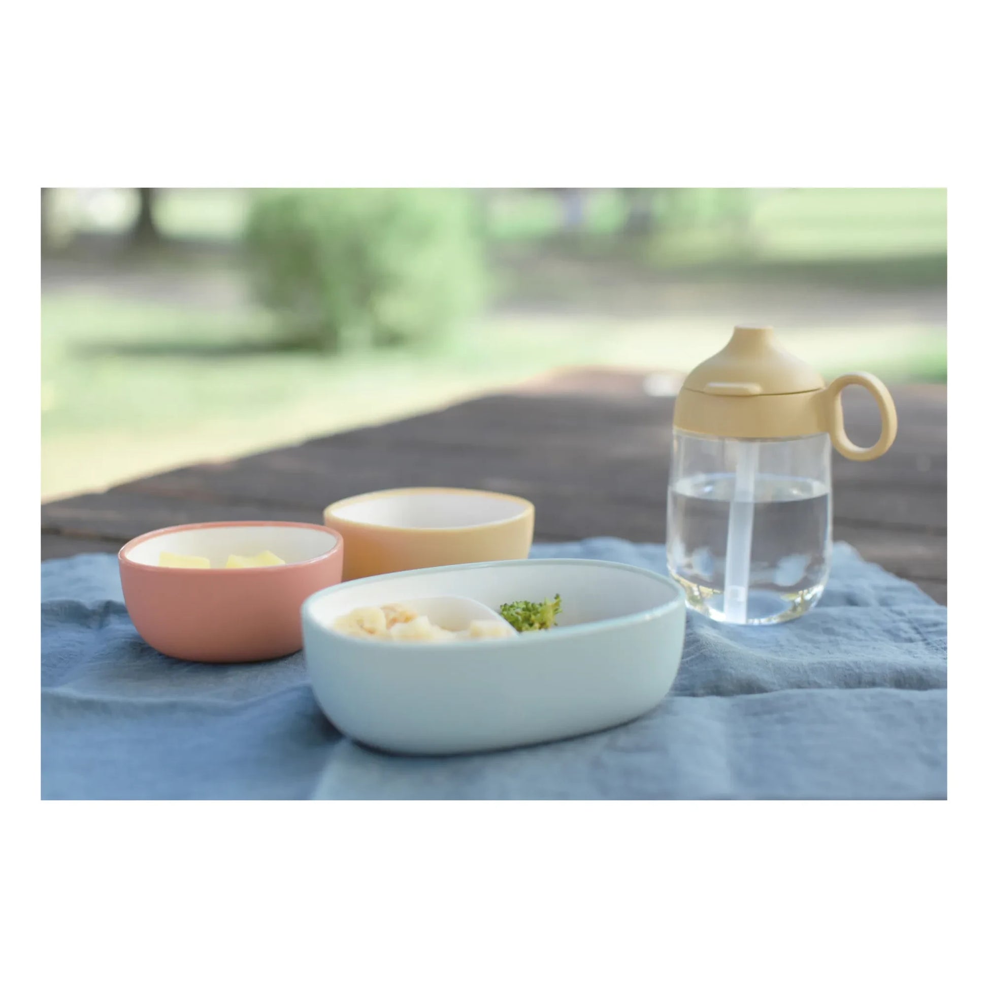 Kinto - Bonbo Compartment Lunch Box | Grey blue