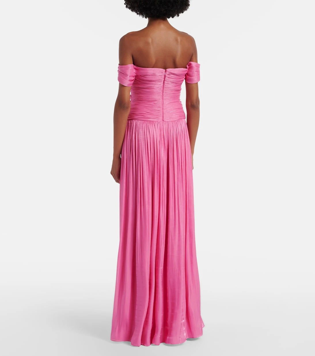 Costarellos - Cutout Lurex georgette gown