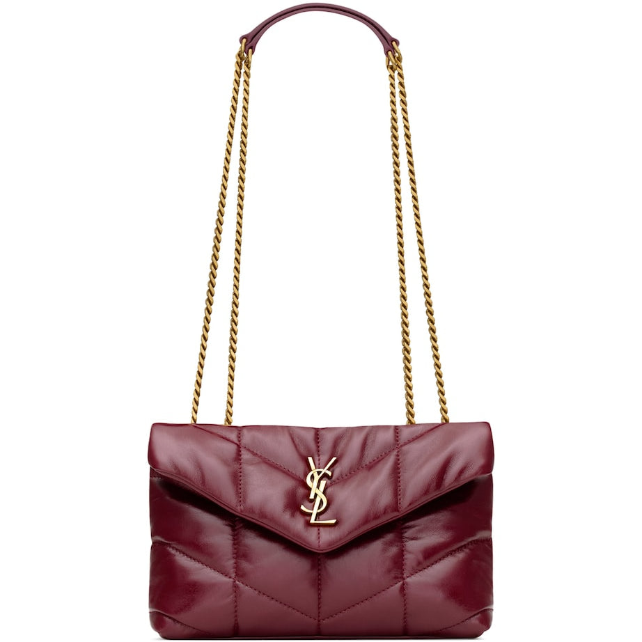 Red Toy Leather Puffer Shoulder Bag