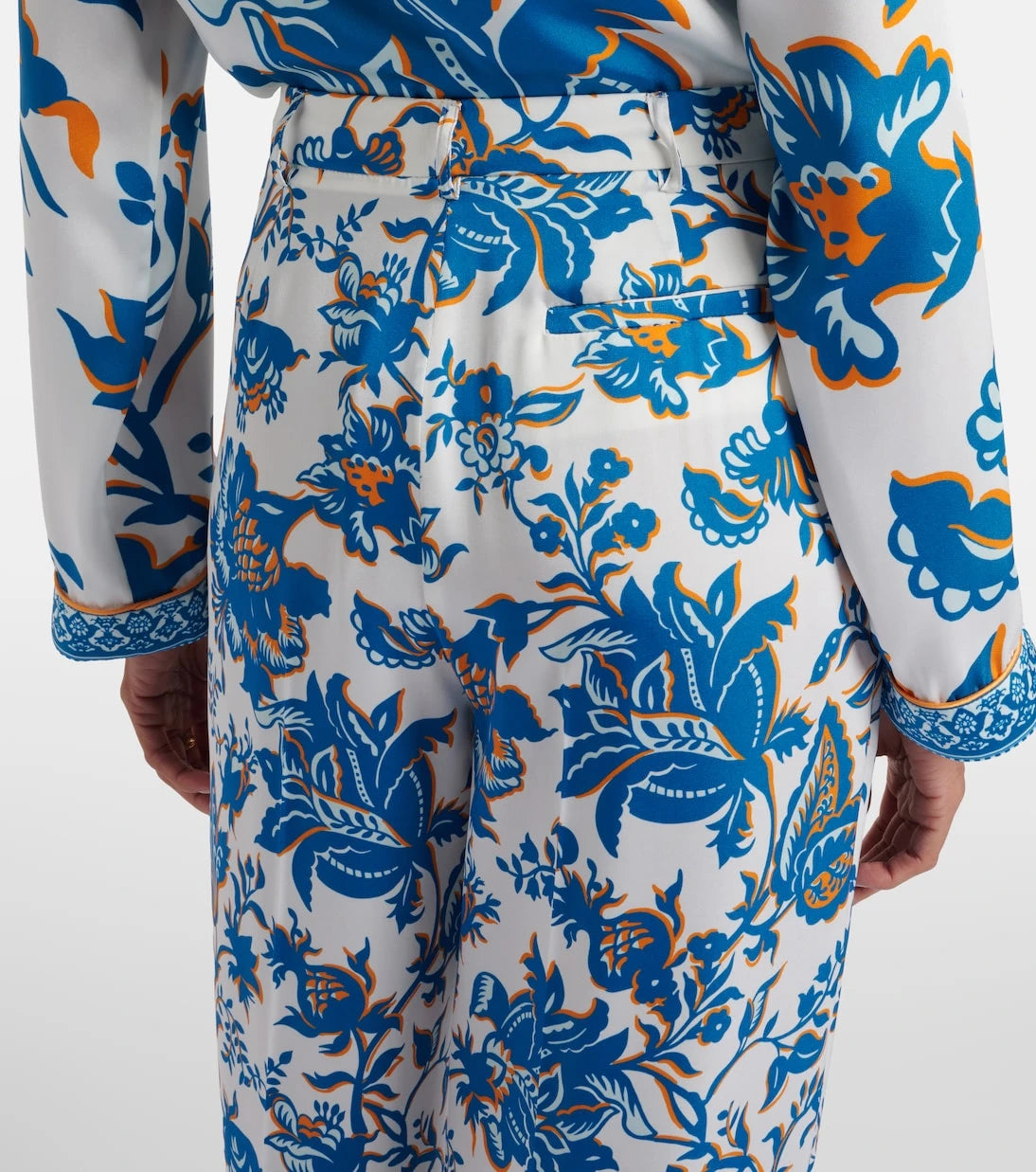 Etro - Printed wide-leg pants