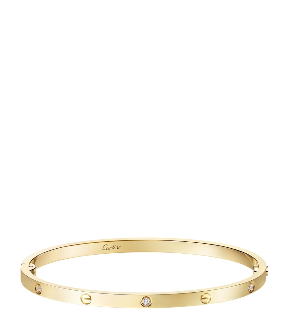 Cartier LOVE Small Yellow Gold 6-Diamond Bracelet