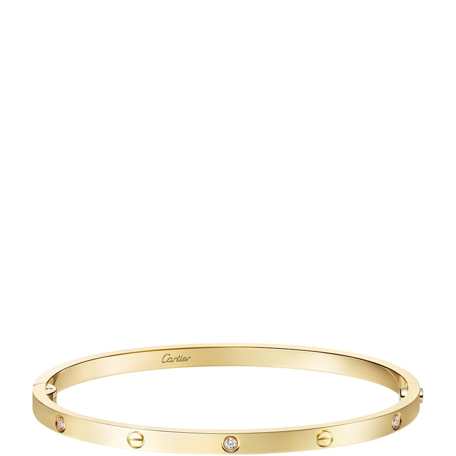 Cartier LOVE Small Yellow Gold 6-Diamond Bracelet